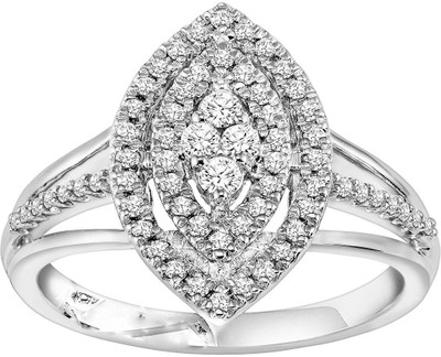 

Kiara Jewellery Silver Cubic Zirconia Rhodium Plated Ring