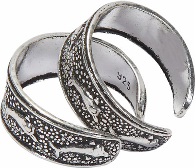 

Arkina Diamonds Oxidized Magic Silver Sterling Silver Plated Toe Ring
