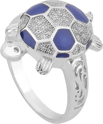 

Jewel99 Tortoise Sterling Silver Swarovski Zirconia Platinum Plated Ring