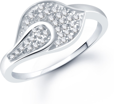 VK Jewels Modish Micro pave Setting (CZ) Shaped for Women and Girls Alloy Cubic Zirconia Rhodium Plated Ring VK Jewels Modish Micro pave Setting (CZ) Shaped for Women and Girls Alloy Cubic Zirconia Rhodium Plated Ring