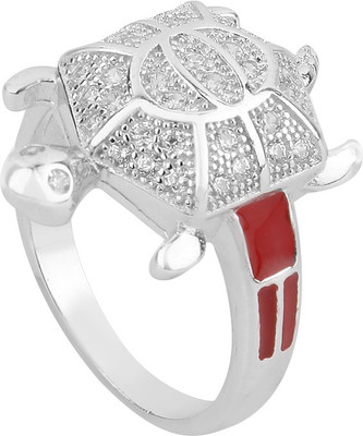 

Jewel99 Tortoise Sterling Silver Swarovski Zirconia Platinum Plated Ring