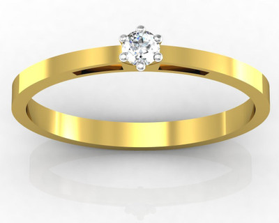 

AG Jewellery Mumbai Sterling Silver Diamond Ring, Yellow