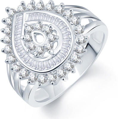 

Sukkhi Divine Alloy Cubic Zirconia Rhodium Plated Ring, White