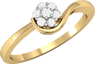 

Vachya Glory 14kt Diamond Yellow Gold ring(Yellow Gold Plated)