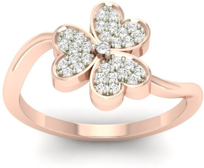 

Jewels5 Karlen 18kt Diamond Rose Gold ring(Rhodium Plated)