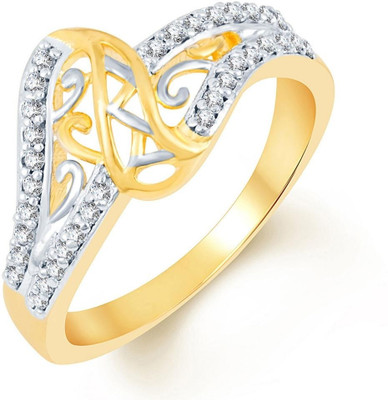 

Sukkhi Marvellous Alloy Cubic Zirconia Gold-plated, Rhodium Plated Ring, Gold;white