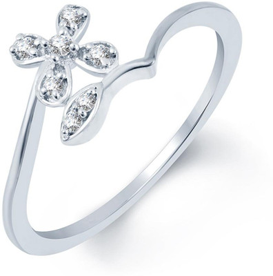 

Sukkhi Royal Alloy Cubic Zirconia Rhodium Plated Ring, White