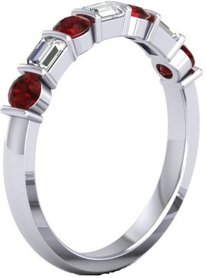 

ICR Jewels Sterling Silver Cubic Zirconia Sterling Silver Plated Ring, White
