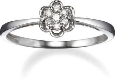 

Facetzinspire Silver Sterling Silver Plated Ring, Platinum