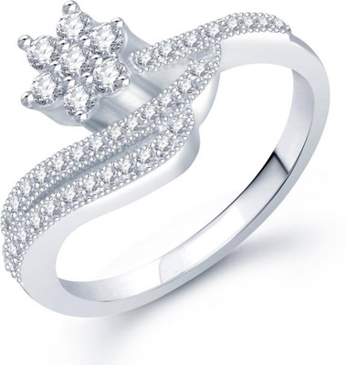 

Sukkhi Alloy Cubic Zirconia Rhodium Plated Ring, White