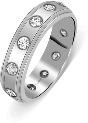 

Clara Sterling Silver Swarovski Crystal Rhodium Plated Ring