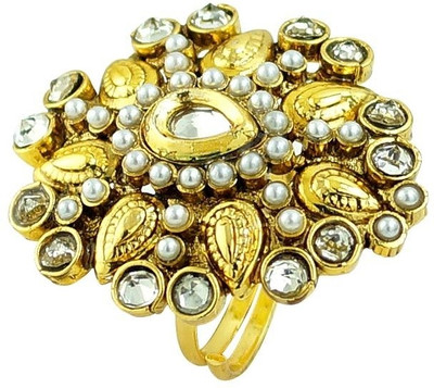 69% OFF on R S Jewels Gold Plated Latest Treand Alloy Gold Plated Ring
