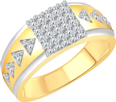 

Vighnaharta On The Mark Alloy Cubic Zirconia Gold-plated Plated Ring