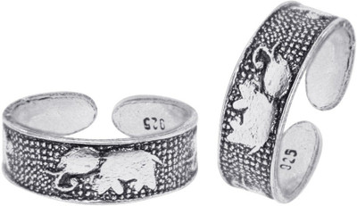 

Peora Cute Elephant Silver Toe Ring