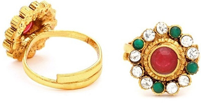 

Sukkhi Australian Diamond Stone Studded Zinc Gold-plated Plated Toe Ring