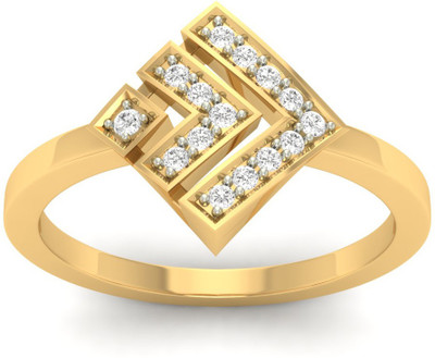 

Jewels5 18kt Yellow Gold ring(Rhodium Plated)