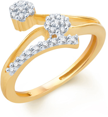 

Sukkhi Stunning Alloy Cubic Zirconia Gold-plated, Rhodium Plated Ring, Gold;white