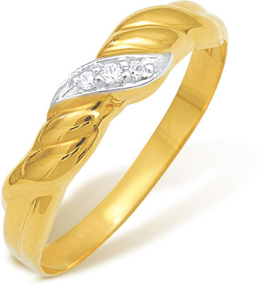Nishtaa 22kt Cubic Zirconia Yellow Gold ring