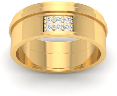 

Jewels5 Dorris 14kt Diamond Yellow Gold ring(Rhodium Plated)