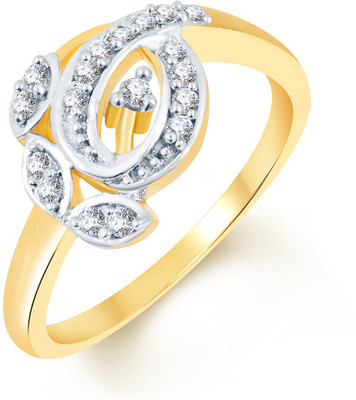 

Sukkhi Beguilling Alloy Cubic Zirconia Gold-plated, Rhodium Plated Ring, Gold;white
