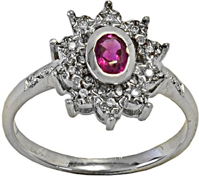 9% OFF on Missori Modern Indian R10 Sterling Silver Cubic Zirconia Rhodium Plated Ring