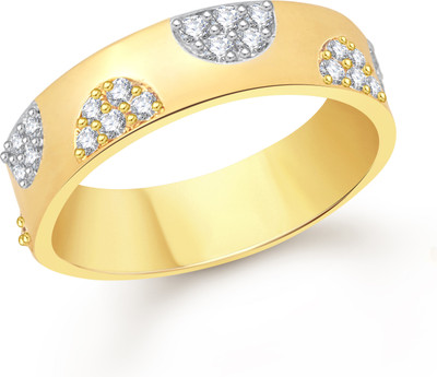 

VK Jewels Side Stones Alloy Cubic Zirconia Gold-plated Plated Ring