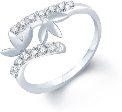 

Sukkhi Stylish Alloy Cubic Zirconia Rhodium Plated Ring, White