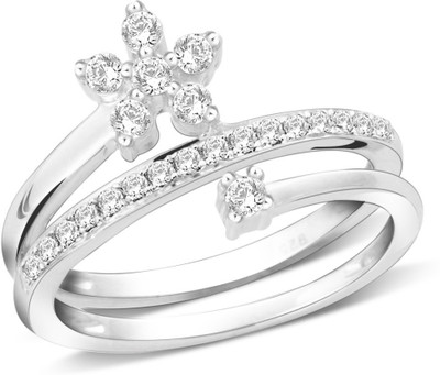 

Peora Spiral Sterling Silver Rhodium Plated Ring