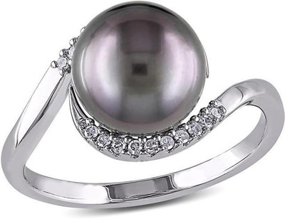 

Kiara Jewellery Minal Sterling Silver Swarovski Zirconia Gold-plated Plated Ring