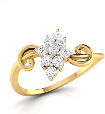 

Ciemme Sterling Silver Cubic Zirconia Gold-plated Plated Ring, Yellow