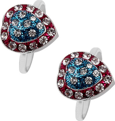 

Jewel99 Alaric Silver Swarovski Zirconia Sterling Silver Plated Toe Ring, Blue