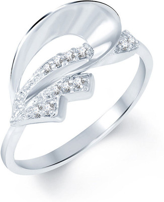 

Sukkhi Glistening Alloy Cubic Zirconia Rhodium Plated Ring, Silver
