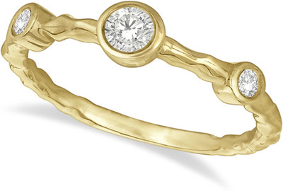 

Kiara Jewellery Sterling Silver Cubic Zirconia Rhodium Plated Ring, Gold