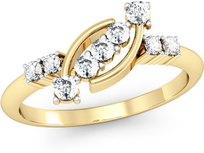

Vachya Glory 18kt Diamond Yellow Gold ring(Yellow Gold Plated)