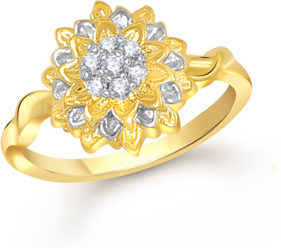 

VK Jewels Sunflower Alloy Cubic Zirconia Gold-plated Plated Ring