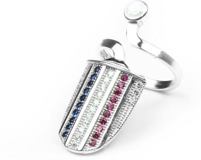 

Arisidh Sterling Silver Rhodium Plated Ring