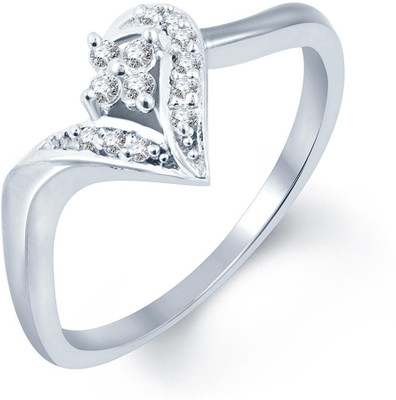 

Sukkhi Paisley Alloy Cubic Zirconia Rhodium Plated Ring, White