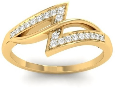 

Jewels5 Melissa 18kt Diamond Yellow Gold ring(Rhodium Plated)