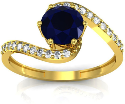 

AG Jewellery Pooja Sterling Silver Diamond Ring, Yellow