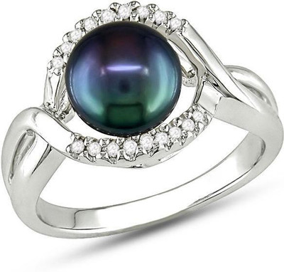

Kiara Jewellery Priyanka Sterling Silver Swarovski Zirconia Gold-plated Plated Ring