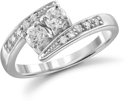 

Kiara Jewellery Silver Cubic Zirconia Rhodium Plated Ring