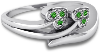 

Anopchand Tilokchand Jewellers Silver Cubic Zirconia Gold-plated Plated Ring, Platinum