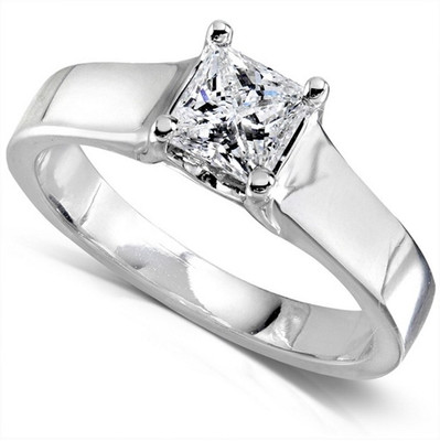 68% OFF on Ziveg 92.5 Made with Swarovski Zirconia Sterling Silver Silver Plated Ring