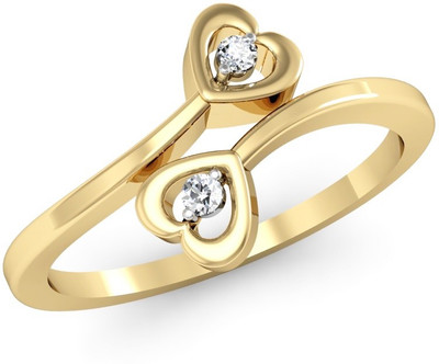 

Vachya Glory 14kt Diamond Yellow Gold ring(Yellow Gold Plated)
