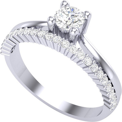 CLARA Joan Sterling Silver Cubic Zirconia Gold Plated Ring