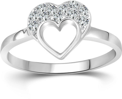 VIGHNAHARTA Alloy Cubic Zirconia Gold Plated Ring