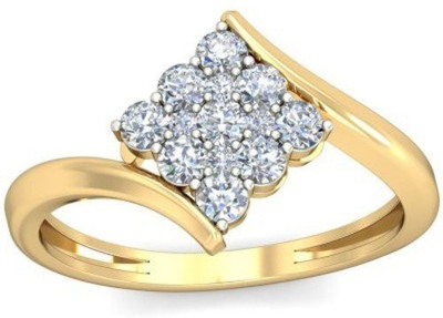 

Anopchand Tilokchand Jewellers Silver Cubic Zirconia Gold-plated Plated Ring