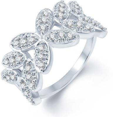 

Sukkhi Fine Alloy Cubic Zirconia Rhodium Plated Ring, White