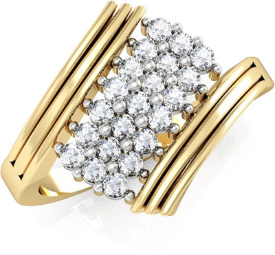 

Vachya JLR-72 18kt Diamond Yellow Gold ring(Yellow Gold Plated)