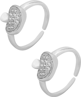 

Jewel99 Chronos Sterling Silver Swarovski Zirconia Platinum Plated Toe Ring